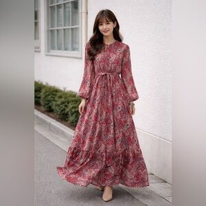 157. Mulvari Curve Dress (Red)